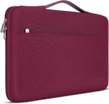 12,5 Pouces Housse Pour Ordinateur Portable Sac De Transport Sac À Main Pour Ordinateurs Portables 13"" Macbook Pro/13,5"" Surface Laptop 2/Huawei Matebook X Pro/Asus Zenbook,Vin