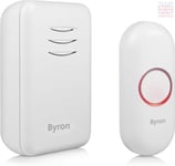 Byron DBY-22311 Wireless Portable Doorbell Set, 150 m Range, 16 Melodies