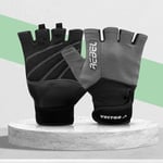 Vector X Rebel Gants de Fitness | Couleur : Gris | Taille : Large | pour Unisexe | Matériau : Amara et Lycra | avec Support de Poignet, Excellente adhérence pour l'haltérophilie et Les Exercices de