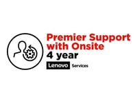 Lenovo Premier Support With Onsite Nbd - Utökat Serviceavtal - Material Och Tillverkning (För System Med 1 Års Garanti På Plats) - 4 År (Från Ursprungligt Inköpsdatum Av Utrustningen) - På Platsen - Svarstid: Nbd - För Thinkcentre M90  M90q Gen 2  M