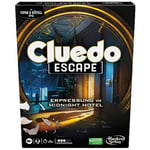 Hasbro Gaming Cluedo Escape Blackmail Midnight Hotel Unique Solvable Escape Room Game for 1-6 Players Cooperative Game