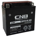 12V YTX14L-BS MC-batteri 12Ah 150 x 87 x 145 mm