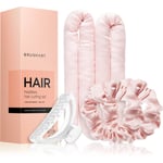 BrushArt Hair Heatless hair curling set sæt til krølning af hår Pink