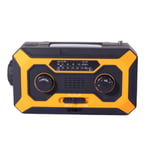 Emergency Solar Radio, Survival Hand Crank Dynamo Wind Up AM FM Weather Radio Portable with Bright Flashlight Kit, SOS Alarm, Reading Lamp, Headphone Audio, Built-in 2000mAh Power Bank for Cellphone