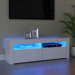 Design In - Meuble TV,Meuble de Rangement,Banc tv avec lumières led blanc 120x35x40 cm CFW117030