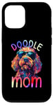 Coque pour iPhone 13 Labradoodle Mom Color Pop Art Doodle Mom Femme Labradoodle