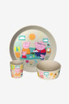 Koziol - Barn Set Connect Peppa Pig 3 delar - Beige