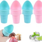 Ice Cream and Popsicle Tool Set Ice Cream Spoon, Reusable Mini Scoop Cones2871