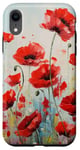 iPhone XR Red Poppies Flowers In A Field Case