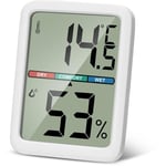 Thermomètre Hygromètre Interieur Maison, Mini Digital Numérique Température Humidité Thermomètre Chambre Bébé avec icône de Confort pour Salon