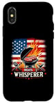 Coque pour iPhone X/XS Meats Whisperer Barbecue avec drapeau américain