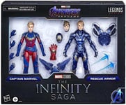 MARVEL LEGENDS THE INFINITY SAGA AVENGERS CAPTAIN MARVEL & RESCUE ARMOR 2-PACK