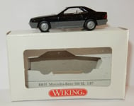 RARE MICRO WIKING HO 1/87 MERCEDES BENZ 500 SL NOIR #14101 in BOX1