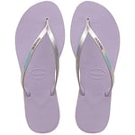 Havaianas Women's You Metallic Flip-Flop, Quiet Lilac, 6/7 UK Narrow