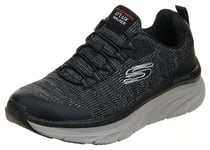 Skechers Men's D'lux Walker Pensive Sneaker, Black White, 10 UK