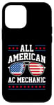 Coque pour iPhone 12 mini Mécanicien AC patriotique All-American USA 4 juillet américain