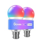 Govee RGBWW Smart Bulb, WiFi Alexa Light Bulbs B22, 54 Dynamic Scenes, 800LM, Music Sync, DIY 16 Million Color, Work with Alexa & Google Assistant, 2 Packs