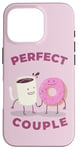 iPhone 16 Pro FUNNY COUPLE THE PERFECT COUPLE COFFEE AND DONUTS PERFECT Case