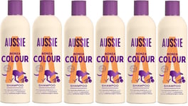Aussie Colour Mate Shampoo for Vibrant, Coloured Hair 6x 300 ml- Pack of 6