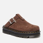 Dr. Martens Women's Zebzag Faux Fur-Lined Suede Mules