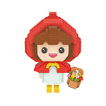 HIL Cartoon Character 3D Building Blocks Micro-Particle Building Blocks Put Together Blocks Children's Educational Toys Adult Toys Creative Gifts Gifts for Children,Little Red Riding Hood