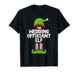 Funny The Wedding Officiant Elf Christmas Family Pajama T-Shirt