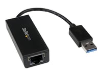 Startech.Com Usb 3.0 To Gigabit Ethernet Adapter - 10/100/1000 Nic Network Adapter - Usb 3.0 Laptop To Rj45 Lan (Usb31000s) - Nätverksadapter - Usb 3.0 - Gigabit Ethernet - Svart