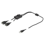 Delock USB Splitter Kabel - 1 til 2 - 1 m