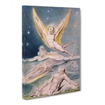 Night Startled By The Lark By William Blake Classic Painting Canvas Wall Art Print Ready to Hang, Framed Picture for Living Room Bedroom Home Office Décor, 20x14 Inch (50x35 cm)