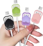 4 Pièces Protecteur De Câble Pour Iphone Type-C Chargeur Avec Motif De C?ur 3d Mignon, Protege Câble Chargeur Usb Saver, Ligne De Données Protège-Fil De Écouteur, Design Pour Les Filles Femm[Q3522]