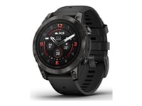 Garmin Epix Pro - Sapphire Edition - 2A Generation - 47 Mm - Titanium Carbon Gray Dlc - Ja Smart Klocka Med Band - Silikon - Svart - Handledsstorlek: 108-182 Mm - Display 1.3" - 32 Gb - Bluetooth, Wi-Fi, Ant+ - 70 G