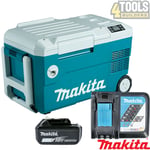 Makita DCW180 18V LXT Cooler & Warmer Box With 1 x 6.0Ah Battery & Charger
