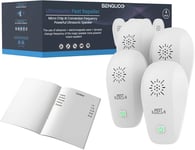 Ultrason Souris et Rats 4 unités, Répulsif Souris à Ultrasons Puissant Portable, Repulsif Moustique Intérieur Prise Anti Rat Rongeur Efficace Contre Insecte Nuisible pour Maison Bureau.[G51]