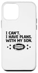 Coque pour iPhone 12 mini Joueur de football « I Can't I Have Plans With My Son »