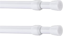 2 Piece Shower Curtain Poles, Tension Rods for Curtains, Telescopic Tension Rod