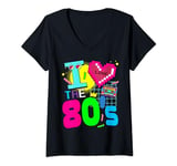 Womens 80s themed party 80s costume - I love the 80s V-Neck T-Shirt