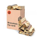 Onlydry Bois de Chauffage pour Barbecue avec Moins de 18% d'humidité dans du Carton de 25 l (10 kg) - Bois de Chauffage Fin, Barbecue, réchaud de Camping, cheminées, braseros