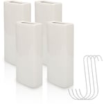 4x Évaporateur en céramique Humidificateur d'air radiateur, évaporateur d'eau chauffage, avec crochet pour suspendre, céramique, blanc 4x - Einfeben