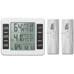 Crea - Upgraded Version Refrigerator Thermometer Wireless Digital Freezer