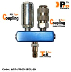 2 WAY SPLITTER (HI FLOW) EURO COUPLING+PCL TYPE COUPLING+EURO TAIL(HI FLOW)  008