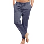 Jockey Loungewear Pant Woven Marine bomull Large Herre