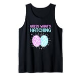 Gender Reveal Guess What's Hatching Pink And Blue Easter Egg Tank Top