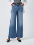 FRAME Le Slim Palazzo Wide Leg Flare Jeans, Drizzle