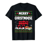 Merry Christmoose Christmas Moose Lover Xmas Holiday T-Shirt