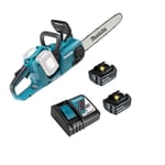 Tronçonneuse - MAKITA - DUC353RM2 - Sur batterie - Guide de 35 cm - 2x4,0 Ah