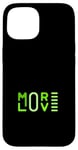 Coque pour iPhone 15 Graphisme vert Green More Love