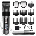 HATTEKER Professional Men's Hair Clippers Cutting Machine Cordless Beard Trimmer