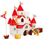 Nintendo Mushroom Kingdom Castle Playset including exclusive 2.5'/6cm Bowser Action Figure