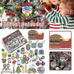 Fidget Advent Calendar 2021 Joulukalenteri 24 päivän Sensory Fidget Toys Set Lahjalaatikot --