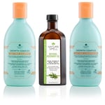 Nature Spell Rosemary Oil Hair Growth Shampoo & Conditioner Set, UK, 750ml + 150ml x2, with Ayurvedic Herbs